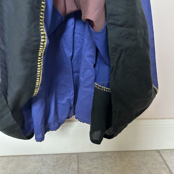 Lithe Dress 4 Midi Sleeveless Color Block Silk Cotton Anthropologie - Picture 5 of 10